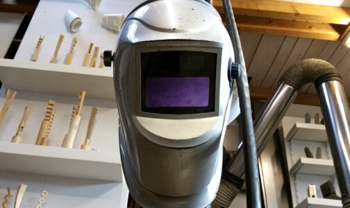 Selbstverdunkelnde Schweißmaske von Jochen Warth Selbstverdunkelnde Schweißmaske