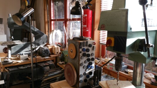 Einblick in die Werkstatt von Jochen Warth: Werkzeug