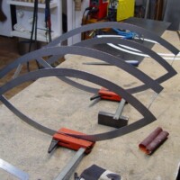 Das Gerippe wird ausgerichtet