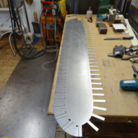 Blick in die Werkstatt von Jochen Warth: Arbeit einer neuen Skulptur 10/2020 Foto zum Arbeitsfortschritt