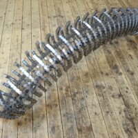 Die Skulptur ist fertig geschweißt. Ca 6000 Schweißpunkte waren notwendig.