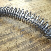 Die Skulptur ist fertig geschweißt. Ca 6000 Schweißpunkte waren notwendig.